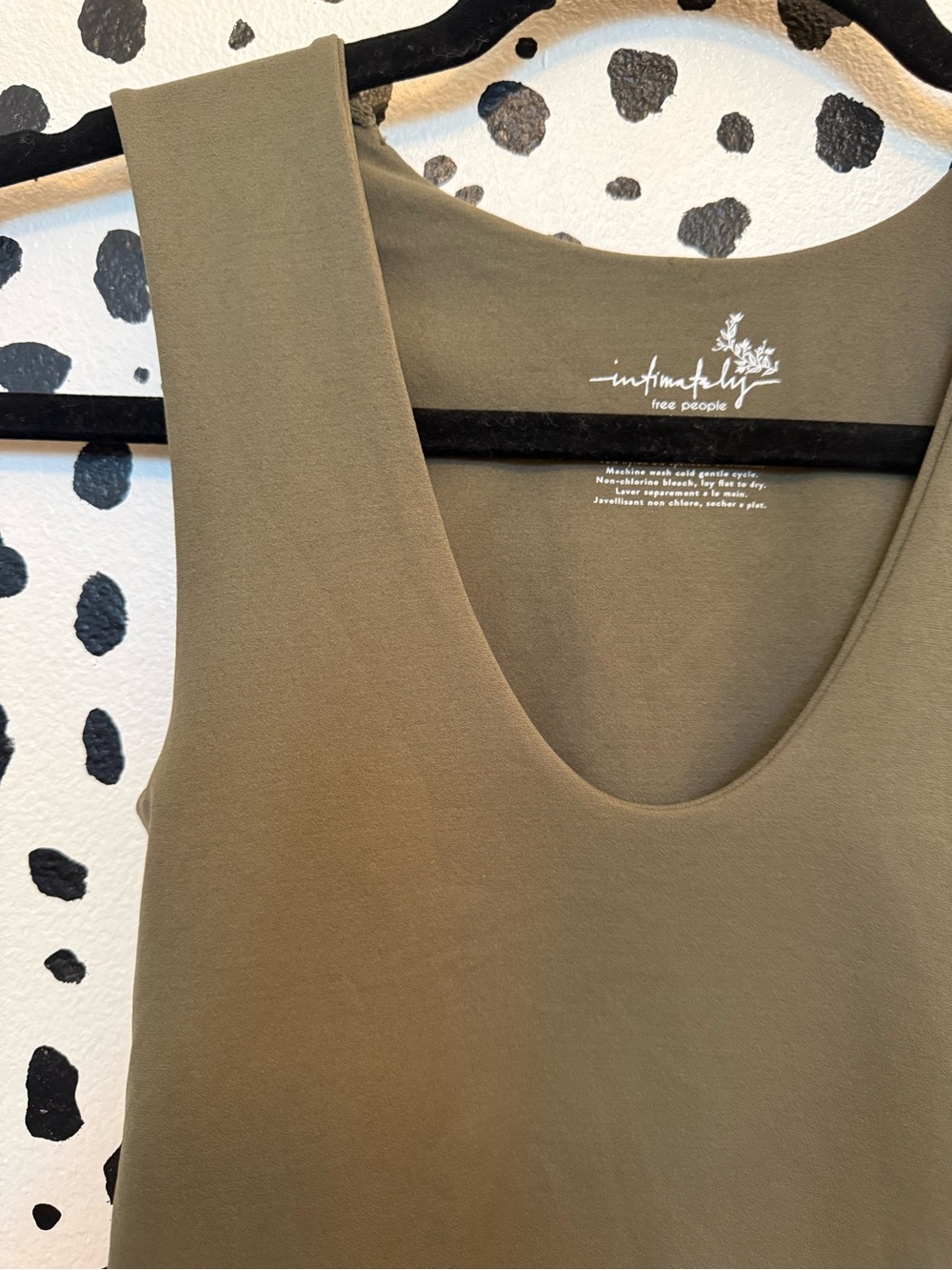 Free People Olive Scoop Neck Tank - Picture 2 of 4